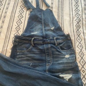 American Eagle skinny overalls